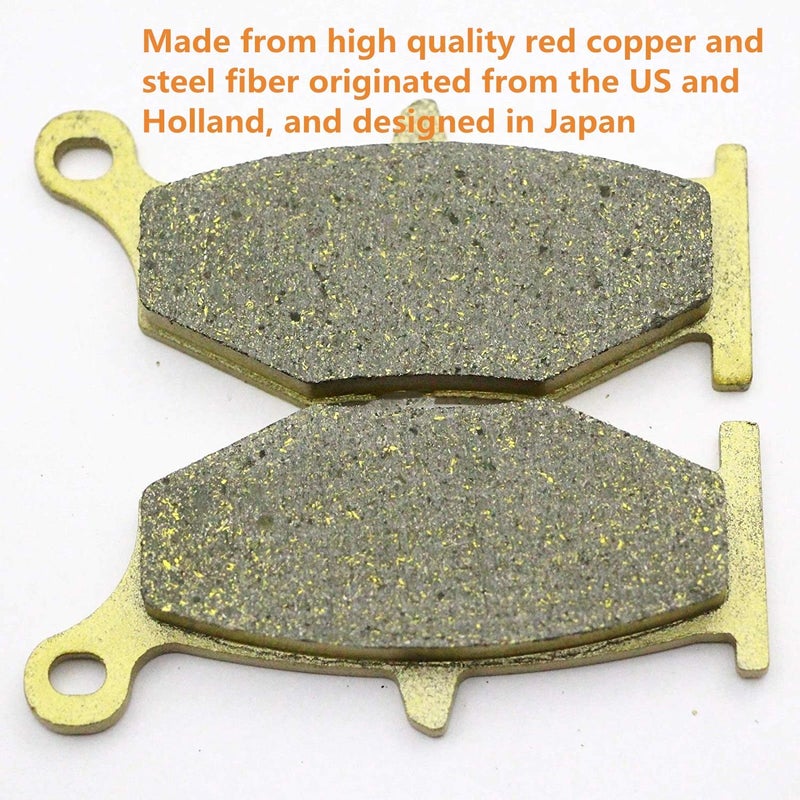 iJOY I-Joy Front Rear Brake Pads Compatible with Suzuki GSXR 600 2006 2007 2008 2009 2010 - Image 2